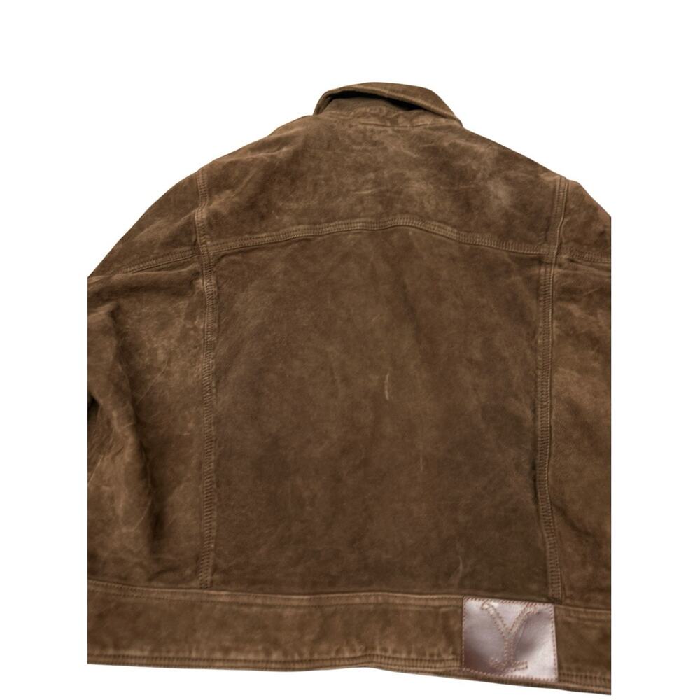 Free People x Yellowstone Suzy Goat Suede Leather Jacket Brown Medium LIMITED - Picture 13 of 16